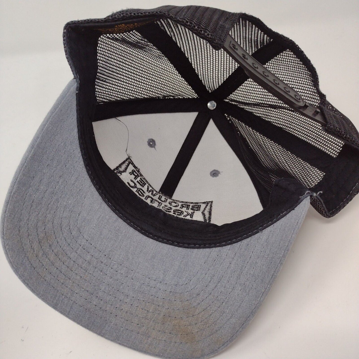 Brouwer Kesmac Snapback Mesh Back Trucker Hat Gray OSFA Yupoong