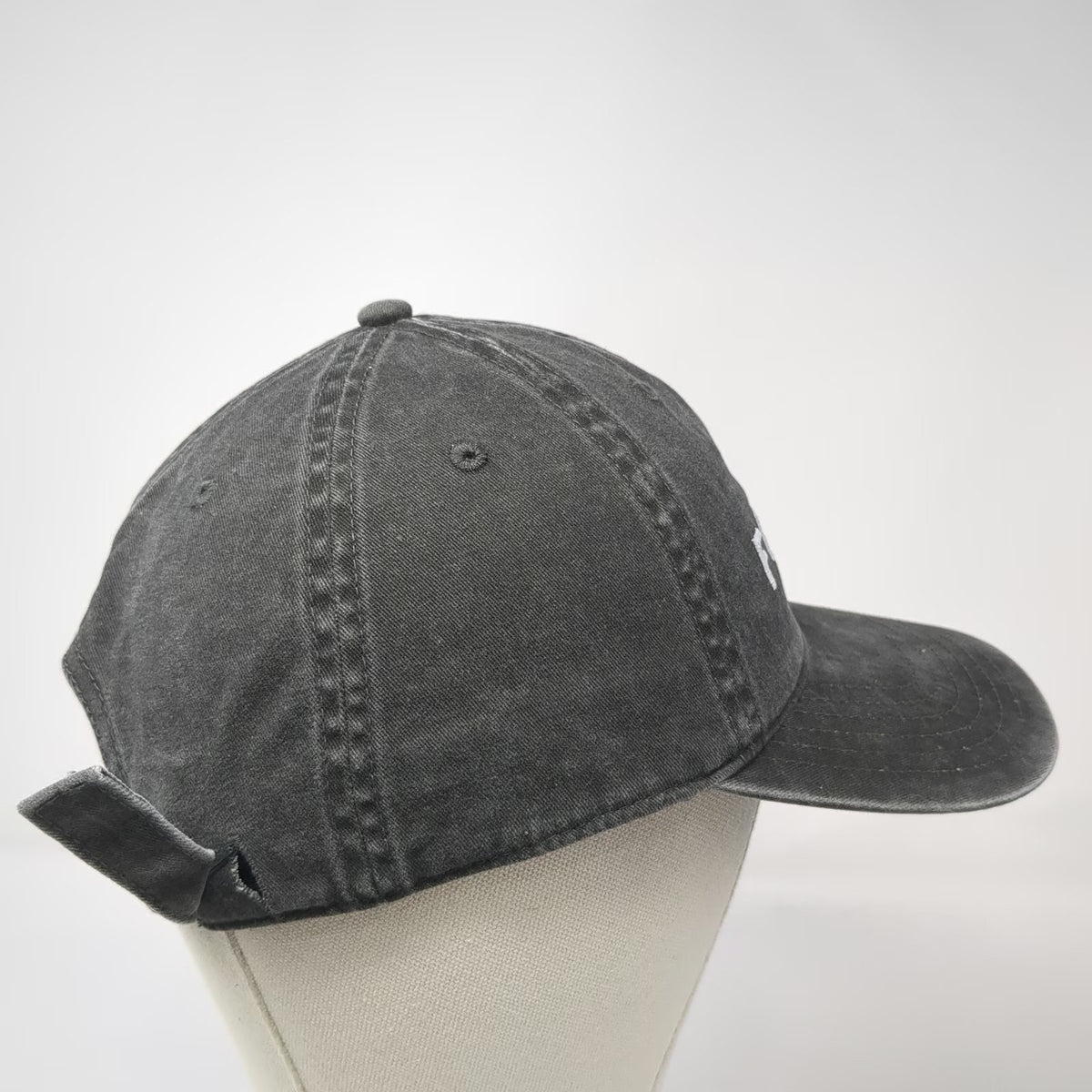 Freda Salvador Baseball Cap Gray One Size Cotton Embroidered Slideback Logo Hat
