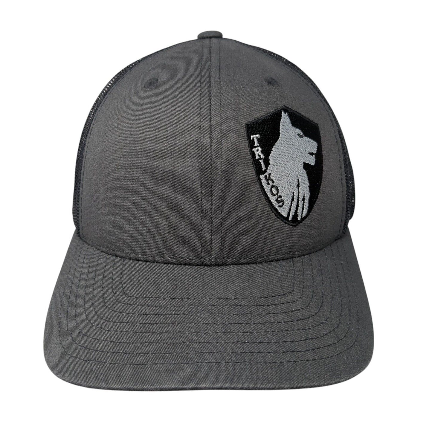 Trtikos Snapback Trucker Hat Gray OS Adjustable Embroidered Classics Yupoong