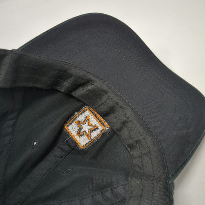 U.S. Army Black Baseball Cap One Size Embroidered Strapback Hat Star Logo