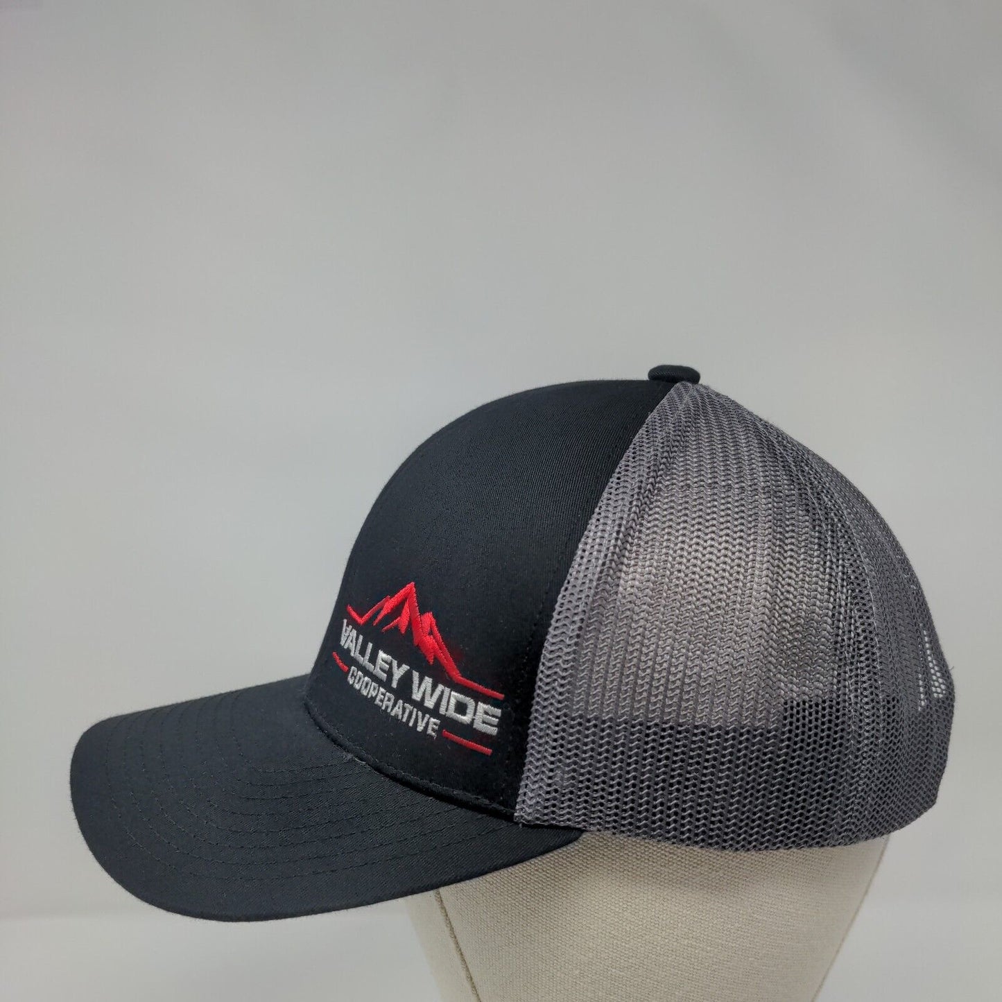 Valley Wide Cooperative Snapback Trucker Hat Black One Size Mesh Back