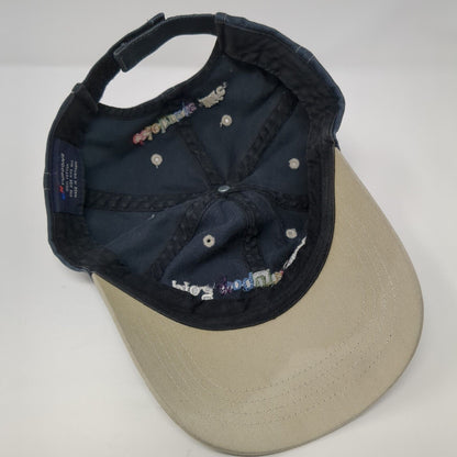 Camp Rainbow Gold Celebrate Life Strapback Hat Blue One Size Adjustable Yupoong