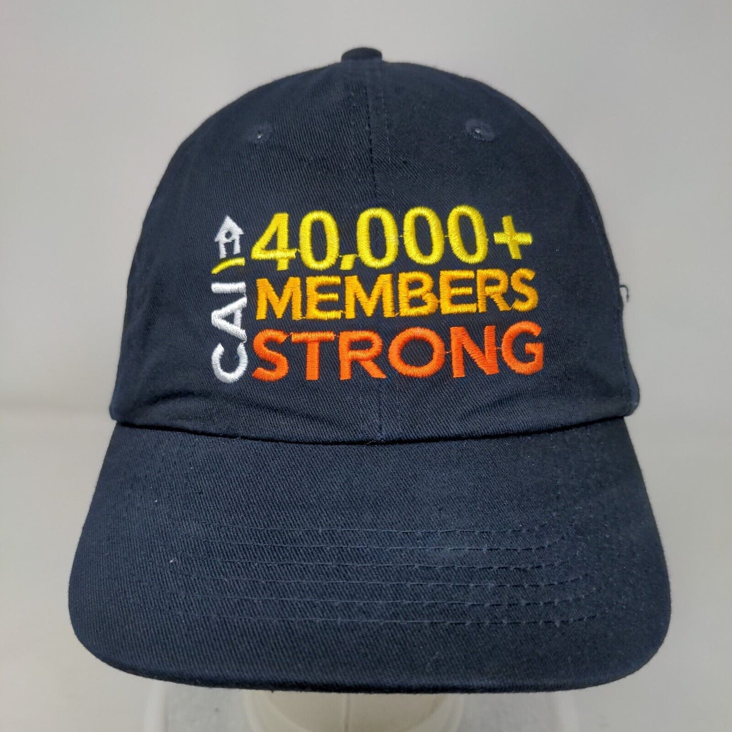 CAI 40,000+ Members Strong Slideback Hat Blue OSFA Embroidered 6 Panel