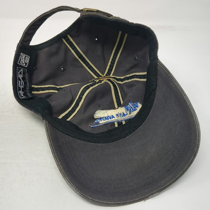 Ahead Baseball Cap Gray One Size Lane Aviation Logo Slideback Hat Industrial