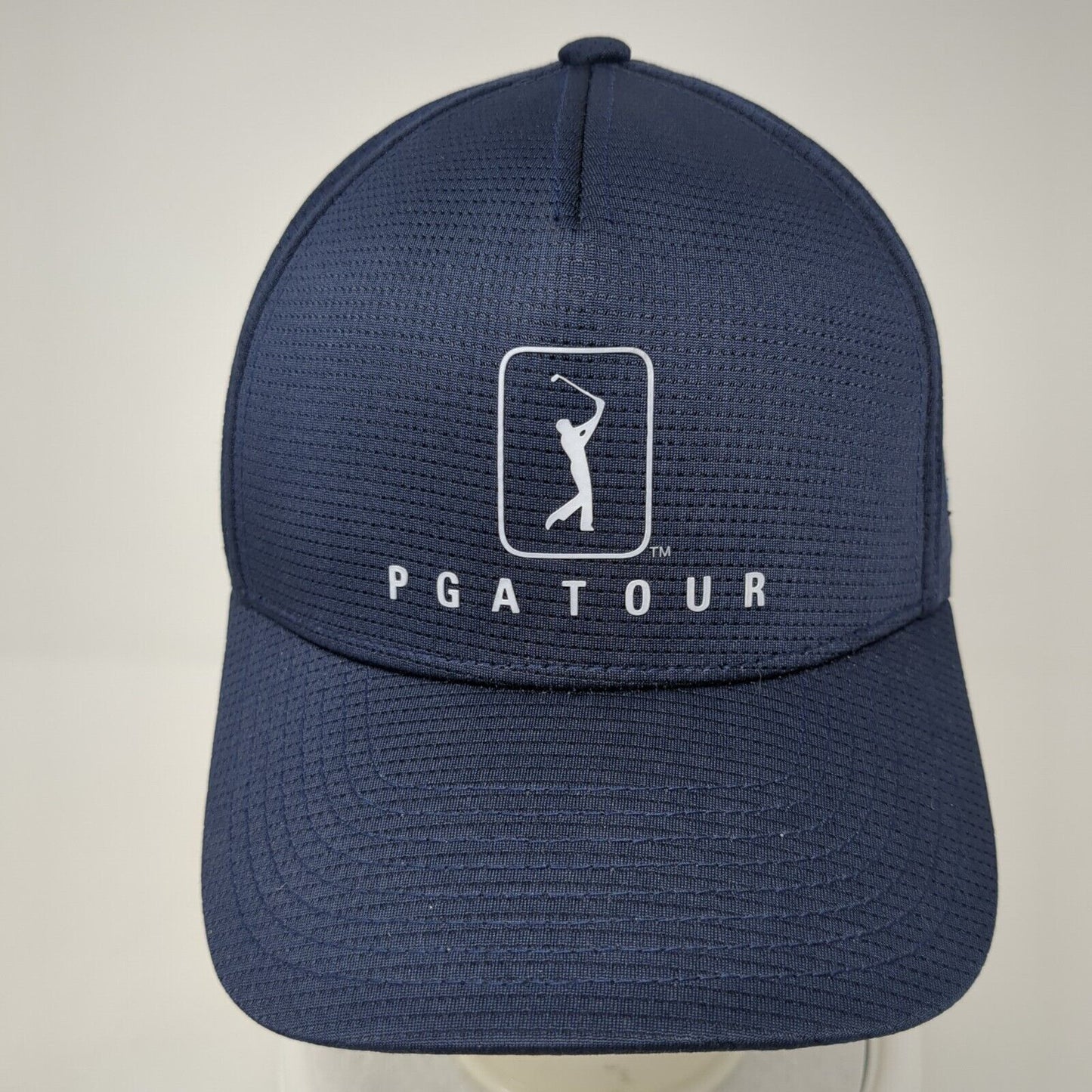PGA Tour Airflux Strapback Hat Blue One Size Adjustable Embroidered