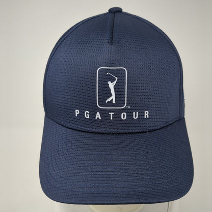 PGA Tour Airflux Strapback Hat Blue One Size Adjustable Embroidered