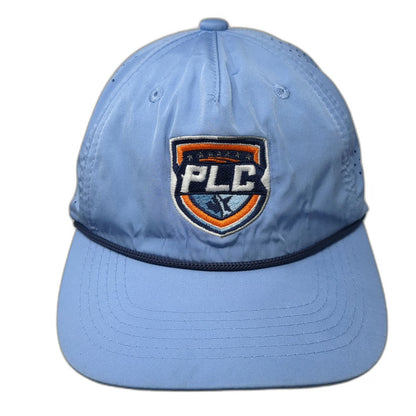 Stickstar Trucker Hat Blue One Size PLC Shield Logo Snapback Rope Laser Cut