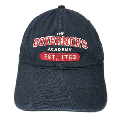 Legacy The Governor's Academy Baseball Cap Blue One Size Cotton Hat Slideback