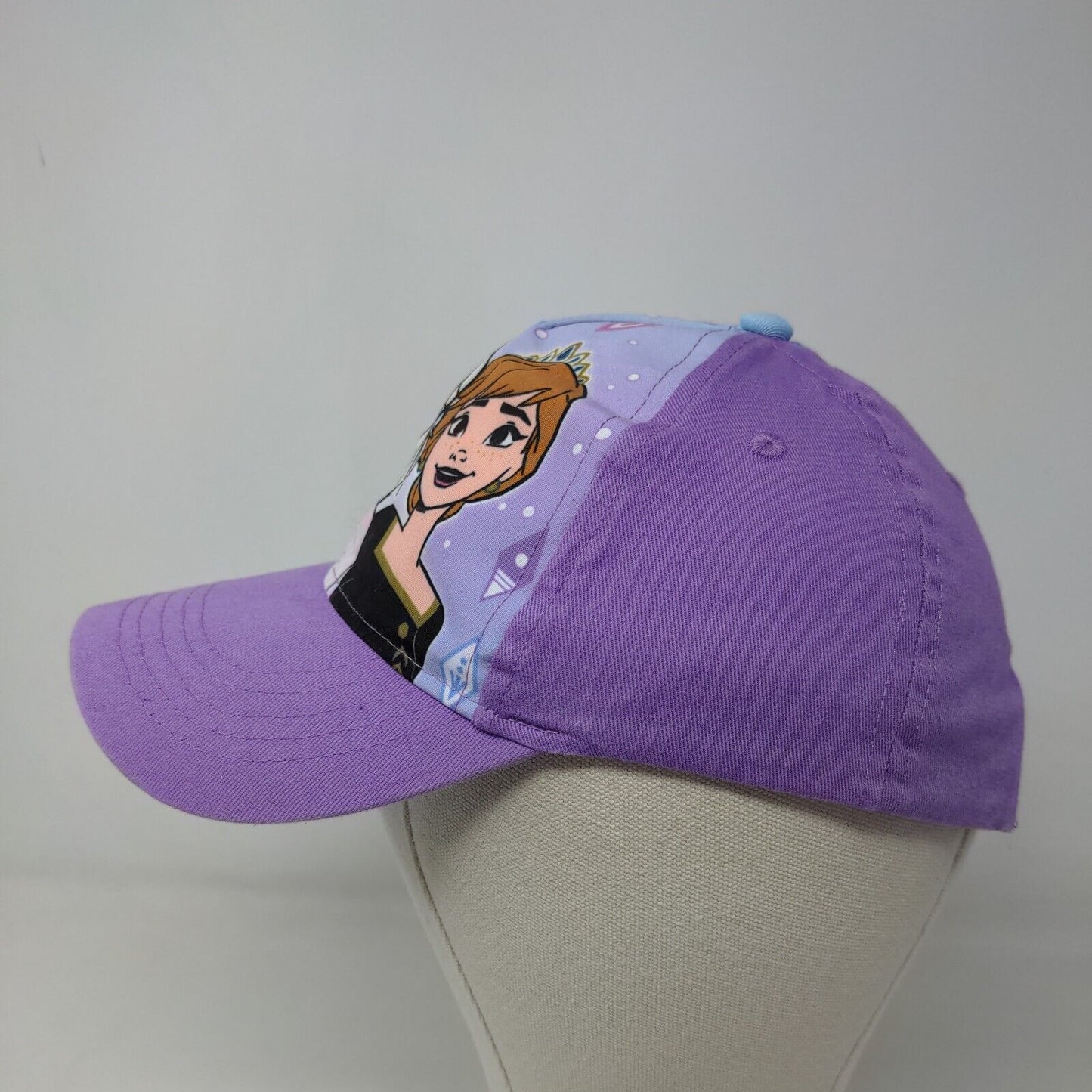 Disney Frozen II Girl's Snapback Hat Purple Size OSFM Elsa Anna Graphic Logo