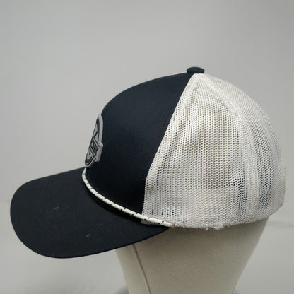 Pacific Headwear Trucker Hat Black One Size Mesh Rope Snapback Stitchx Patch