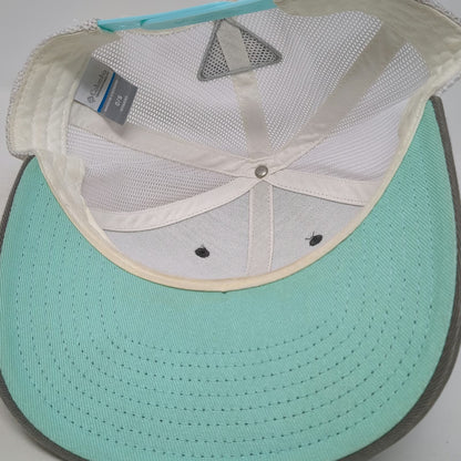 Columbia Trucker Hat Gray One Size PFG Performance Fishing Mesh Snapback Logo