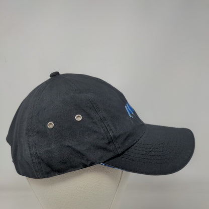 MWV Strapback Hat Black One Size Adjustable Embroidered Vent Holes