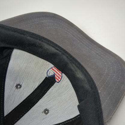 Love Your Melon Baseball Cap Gray One Size American Flag Heart Hat Made in USA