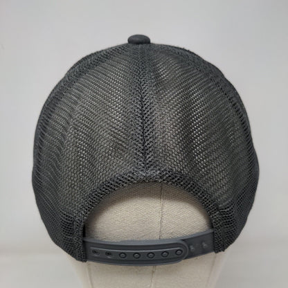 Riding Naked? Foremost Snapback Trucker Hat Gray OS Mesh Back Port Authority