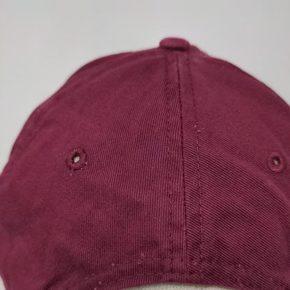 Rawlings Strapback Hat Red Large/XL Adjustable 6 Panel Vent Holes Blank