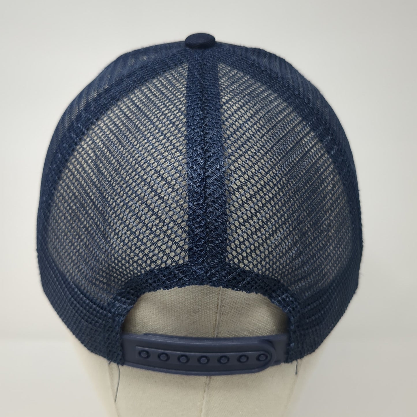 Bud Light Enjoy Responsibly Snapback Trucker Hat Blue One Size Mesh Back