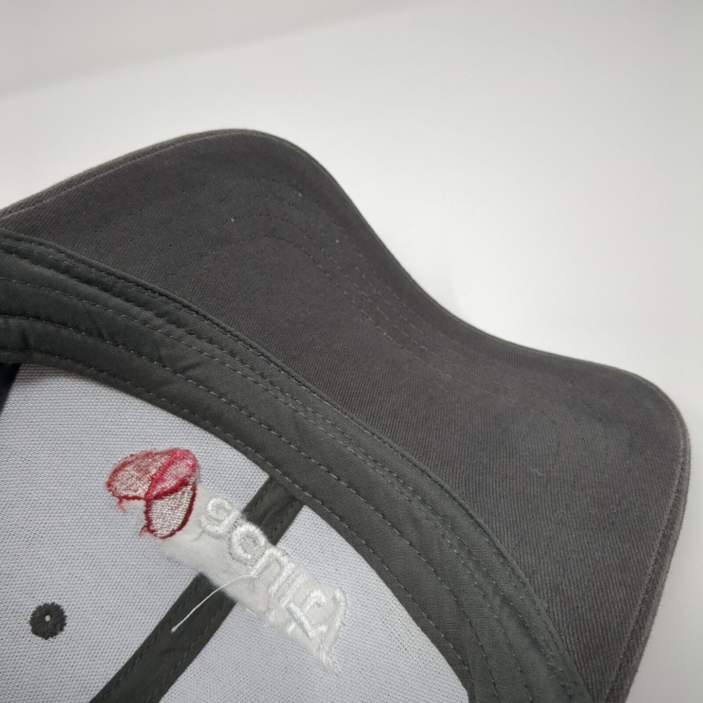 Acuity Strapback Hat Gray One Size Adjustable Embroidered Cap America