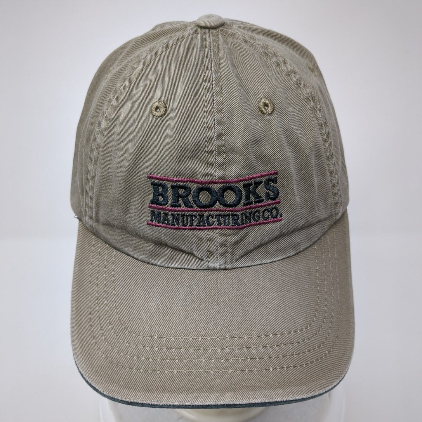Brooks Manufacturing Co. Strapback Hat Tan One Size Port Authority