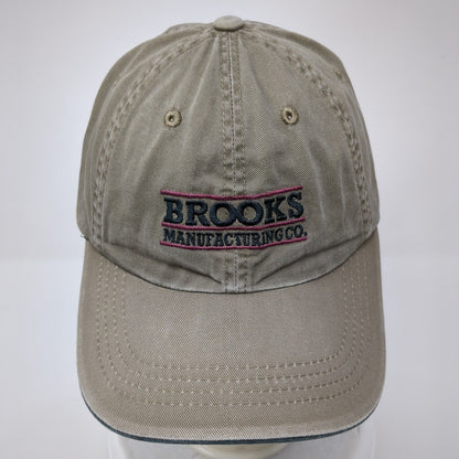 Brooks Manufacturing Co. Strapback Hat Tan One Size Port Authority