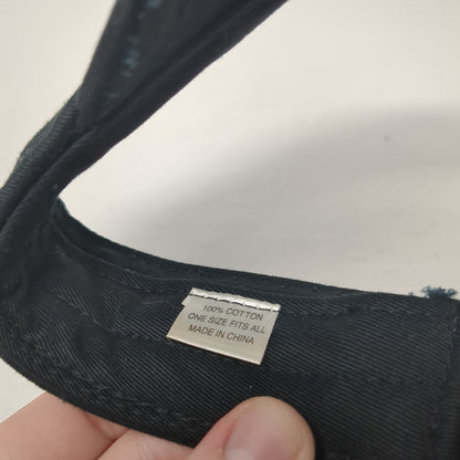 Cycle Nuts & Bolts Boise Idaho Sun Visor Hat Black One Size Adjustable Cotton