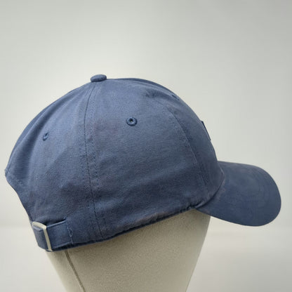 PINK Victoria's Secret Baseball Cap Blue OSFM Slideback Cotton Logo Strap Hat