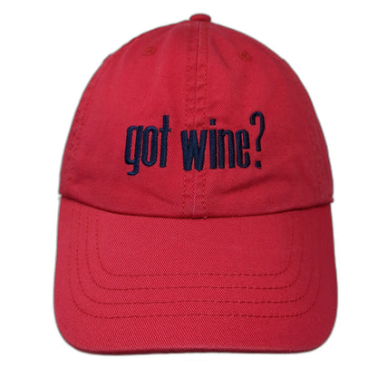 Cobra Caps Baseball Cap Red One Size Got Wine Huber Winery Buckle Slideback hat