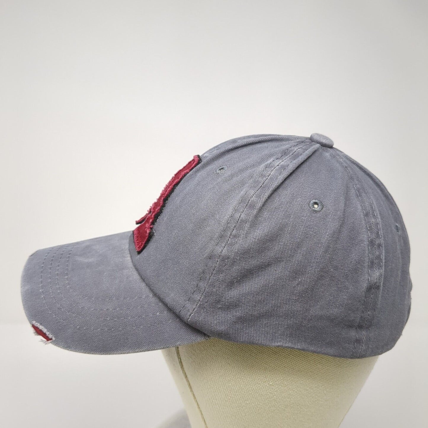 Letter A Patch Slideback Hat Gray One Size Adjustable Vera New York