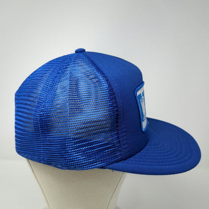 Designer Award Trucker Hat Blue One Size Dairy Farmers Oregon Patch Foam Mesh
