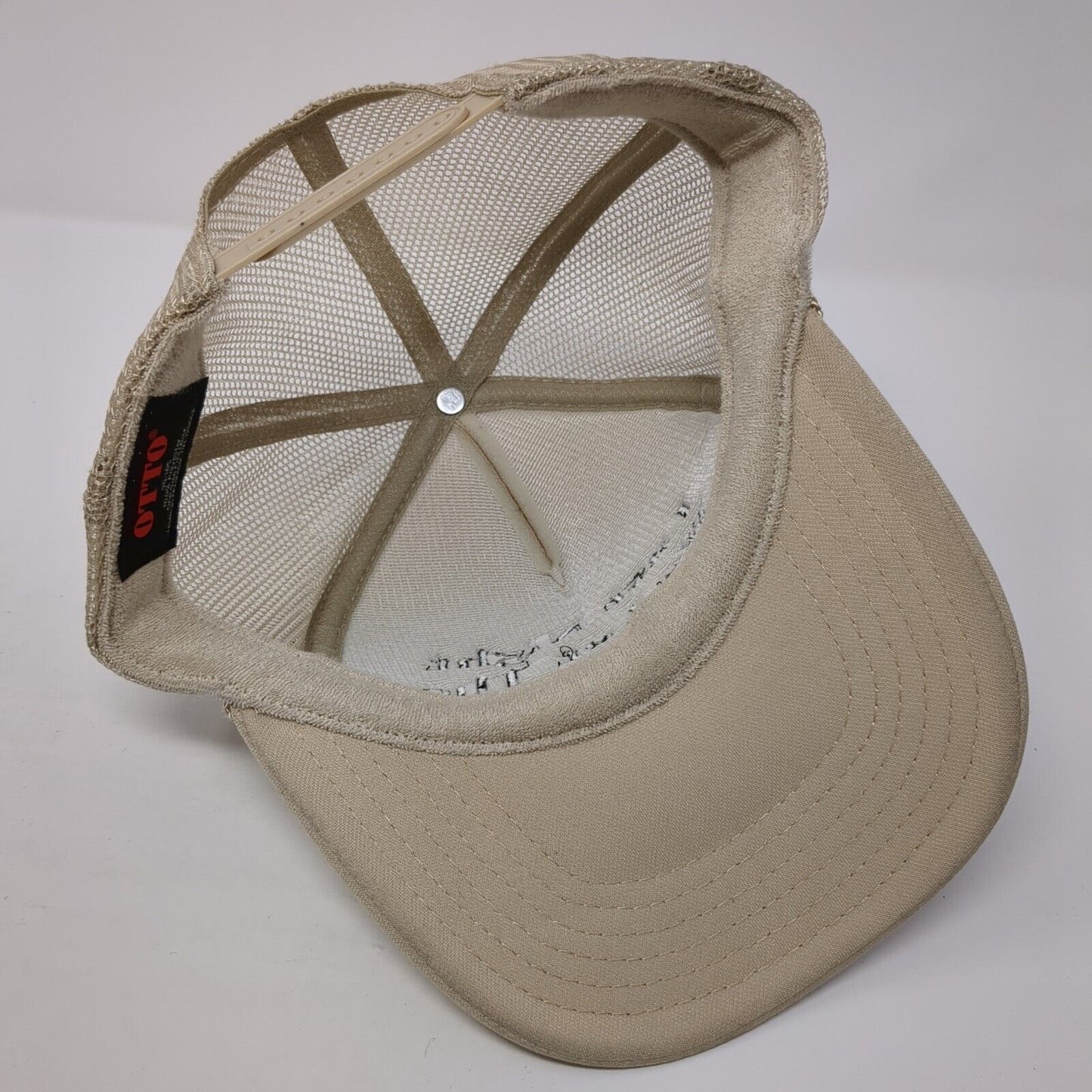Last Night We Let The Liquor Talk Snapback Rope Trucker Hat Tan One Size