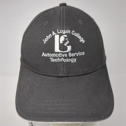 John A Logan College Automotive Service Technology Strapback Hat Gray One Size