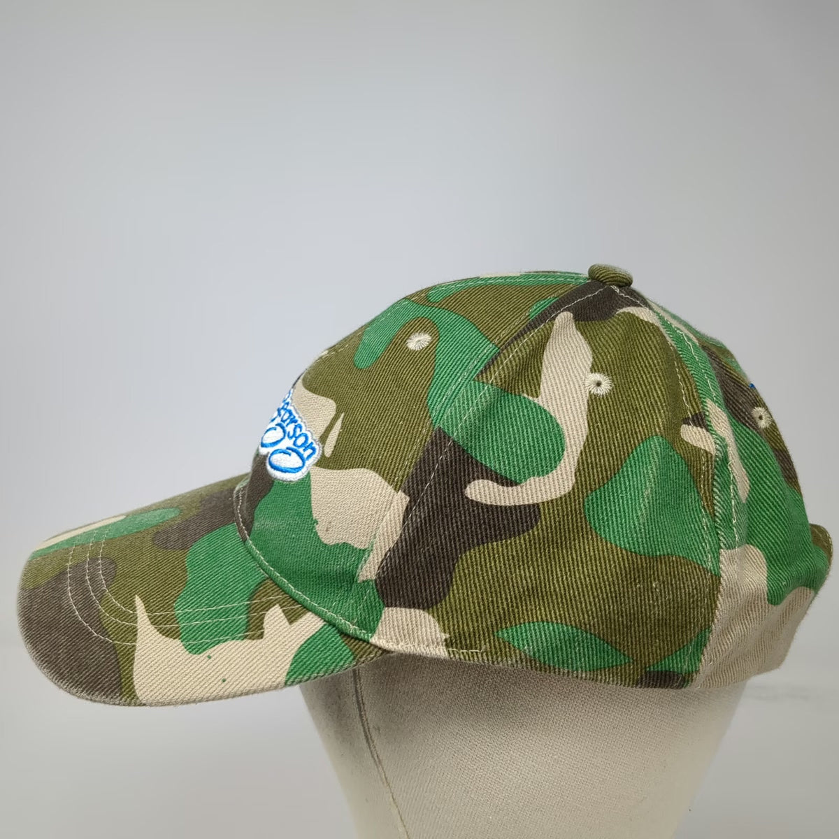 Lyle Pearson 200 George's Cycles Hat Baseball Cap Green Camo One Size Strapback