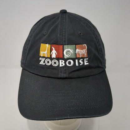 Zoo Boise Strapback Hat Black OSFA Solid Embroidered Royal Resortwear