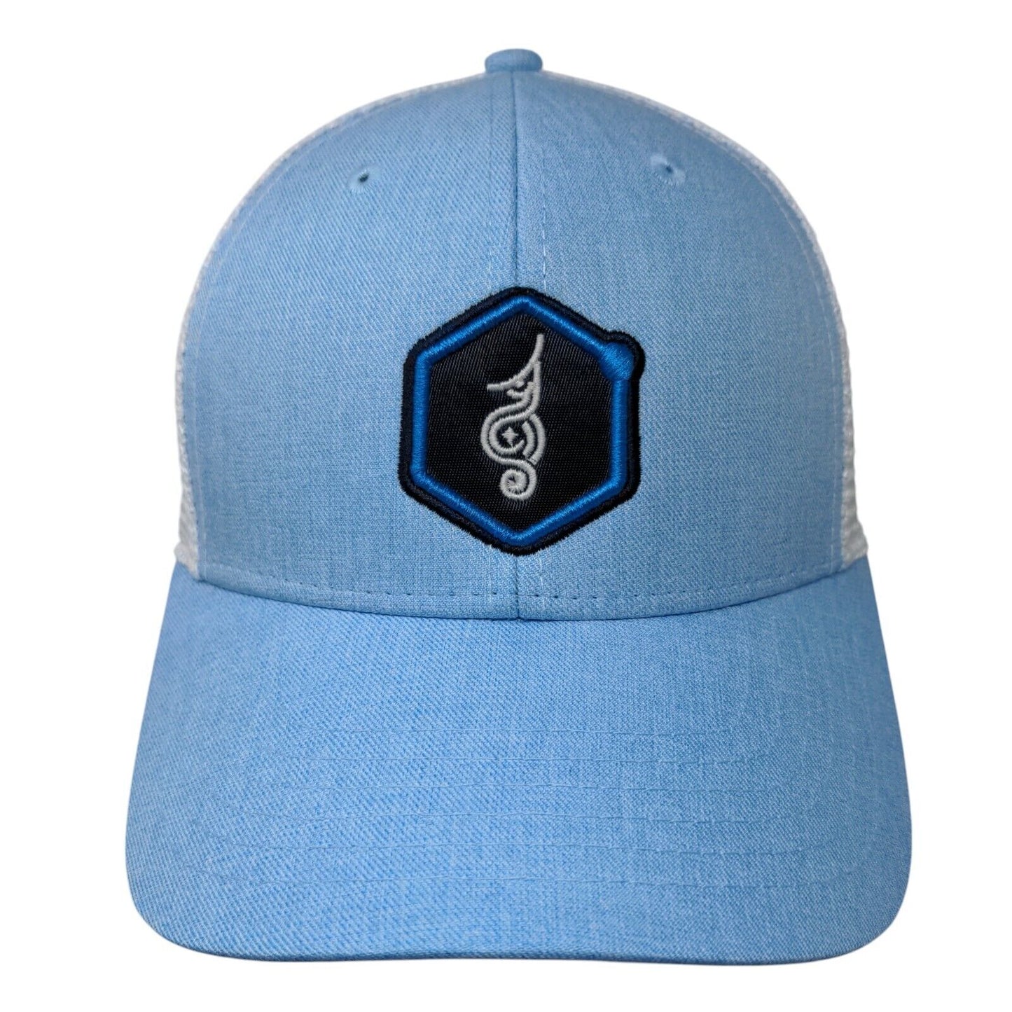 Big Accessories Snapback Mesh Back Trucker Hat Blue One Size Colorblock
