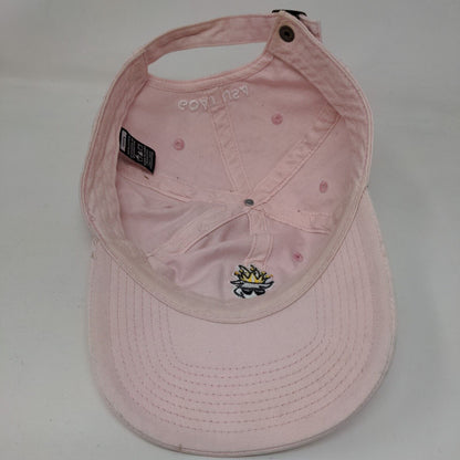 Goat USA Slideback Hat Pink OSFA Embroidered Adjustable Vent Holes