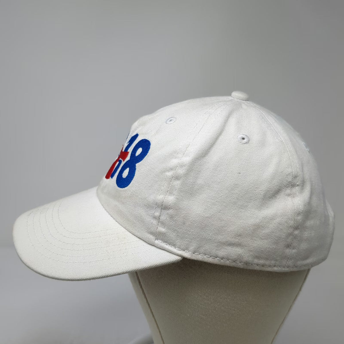 Newhattan Baseball Cap White One Size Carnival Cruise Line 2018 Logo Strap Hat
