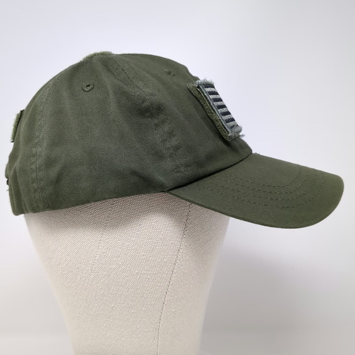 Rothco Tactical Baseball Cap Green One Size US American Flag Patch Slideback Hat