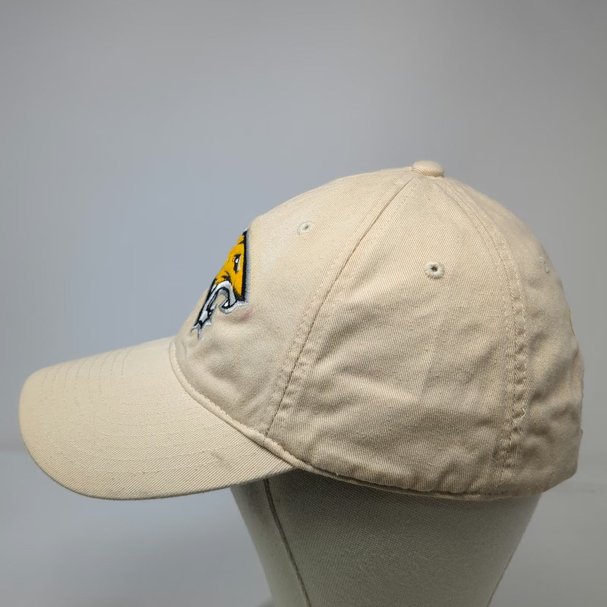 Towson Tigers NCAA Legacy Beige One Size Cap Hat Slideback Embroidered Cotton