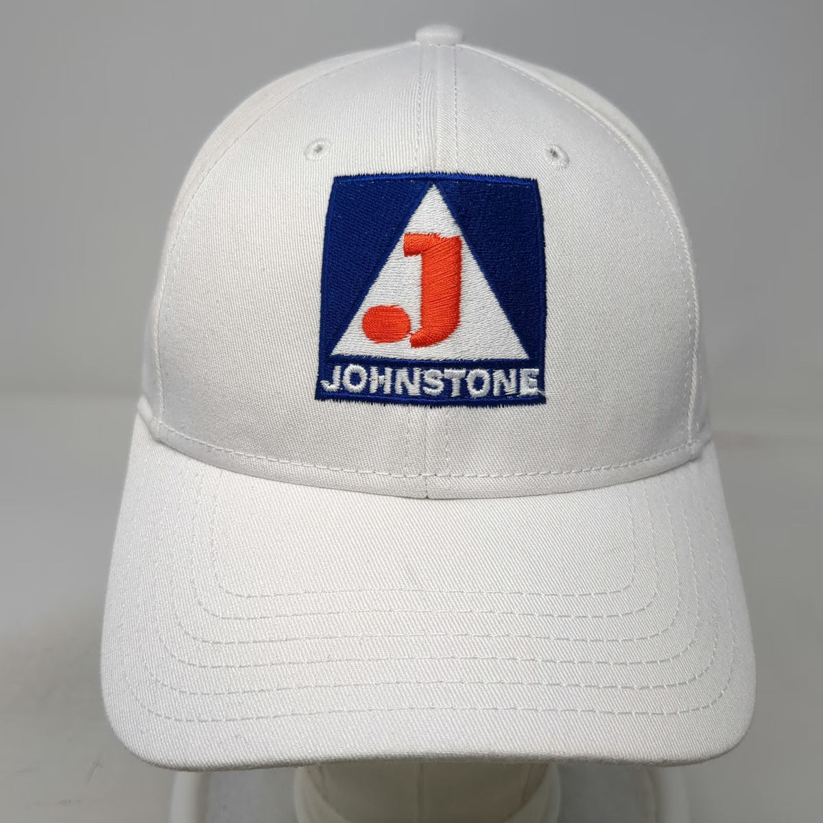 Otto Johnstone Fujitsu Baseball Cap White One Size Blue Orange Red Slideback Hat