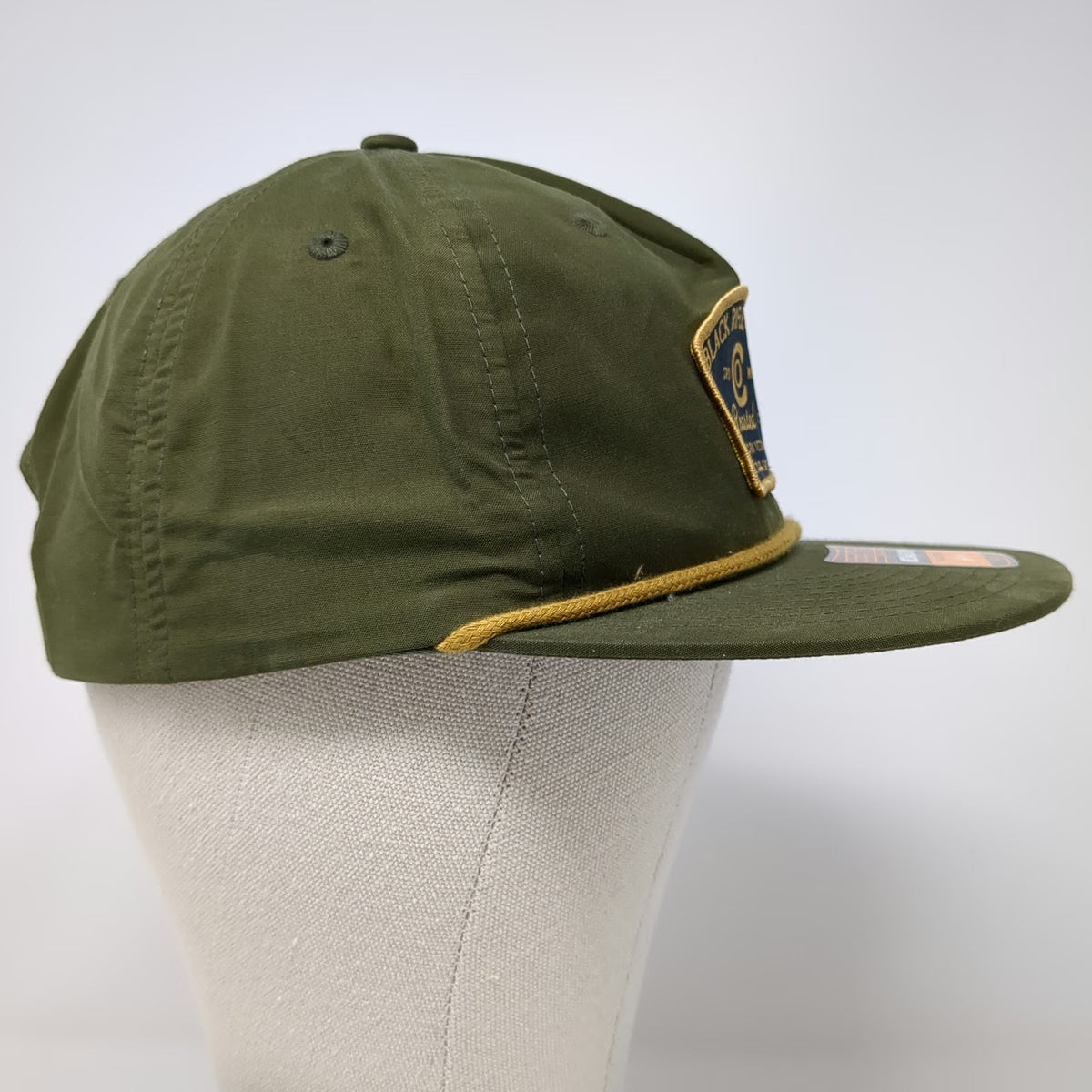 Richardson 5 Panel Green One Size Black Rifle Coffee Patch Rope Snapback Hat