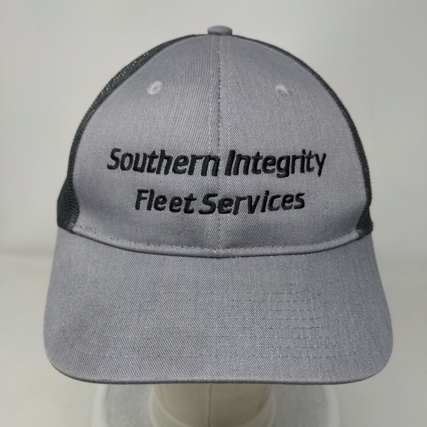 Southern Integrity Fleet Services Snapback Mesh Back Trucker Hat Gray One Size