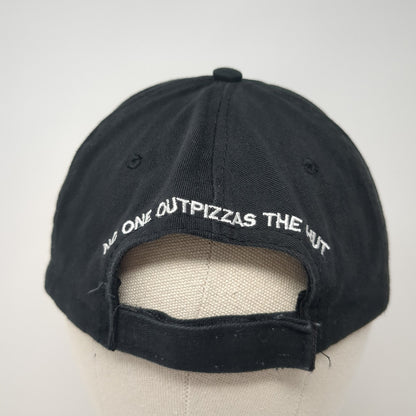Hot Pizza Strapback Baseball Cap Black One Size Adjustable Embroidered 6 Panel