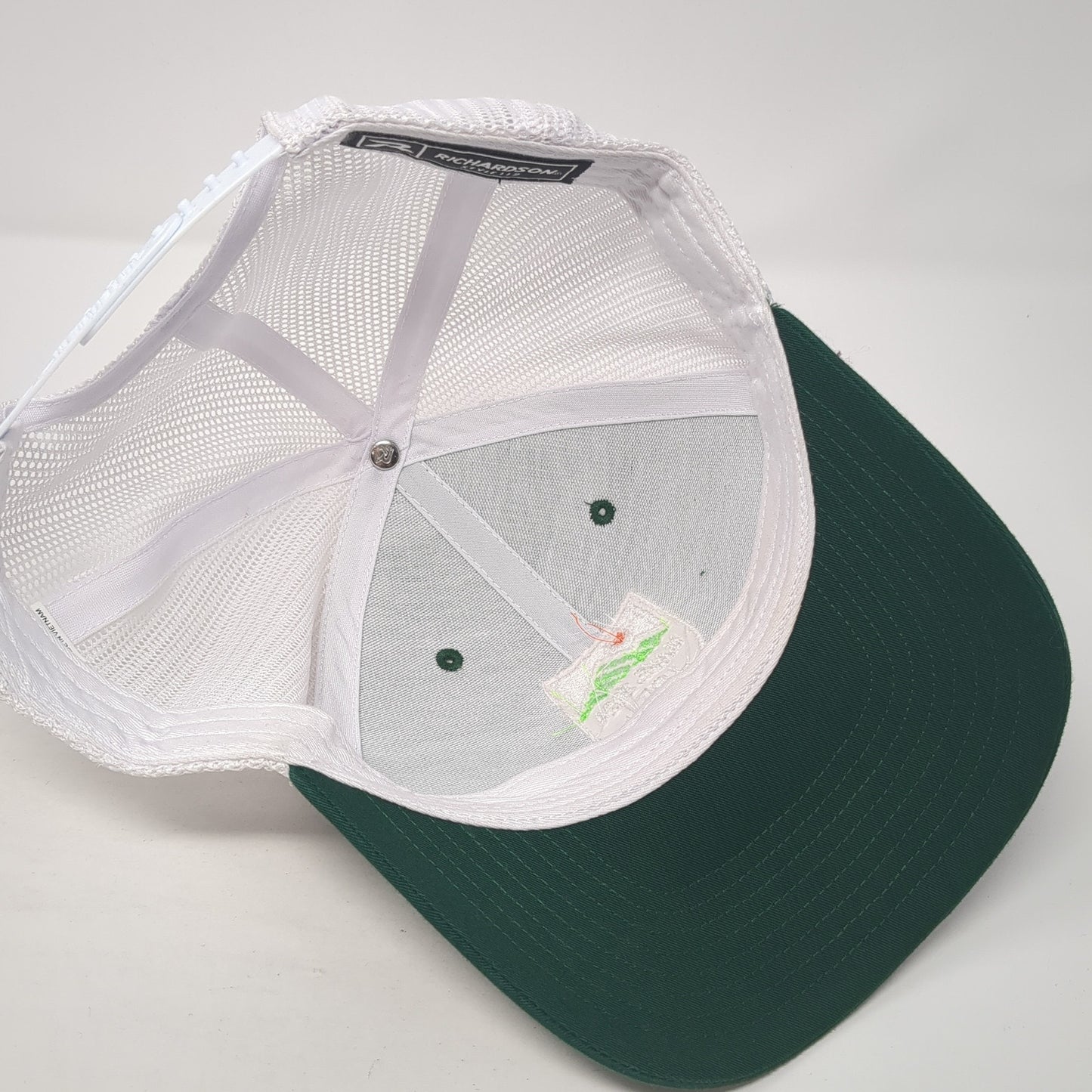 Make 2024 EZ Snapback Trucker Hat Green One Size Adjustable Mesh Back Richardson