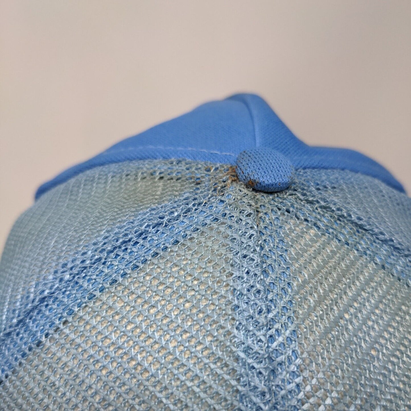 Kauai Snapback Mesh Back Rope Trucker Hat Blue One Size Scrambled Eggs