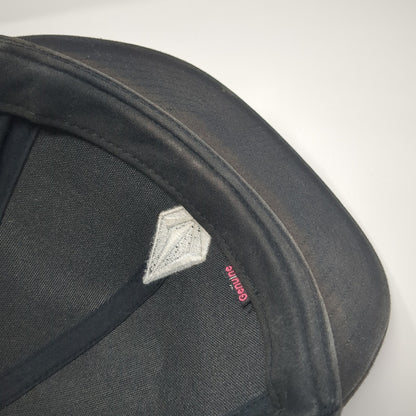 Volcom Snapback Hat Black One Size Adjustable Embroidered Vented Holes 6 Panel