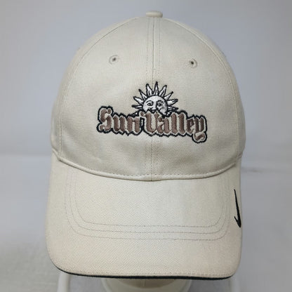Nike Golf Baseball Cap Beige One Size Strapback Sun Valley Embroidered Logo Hat