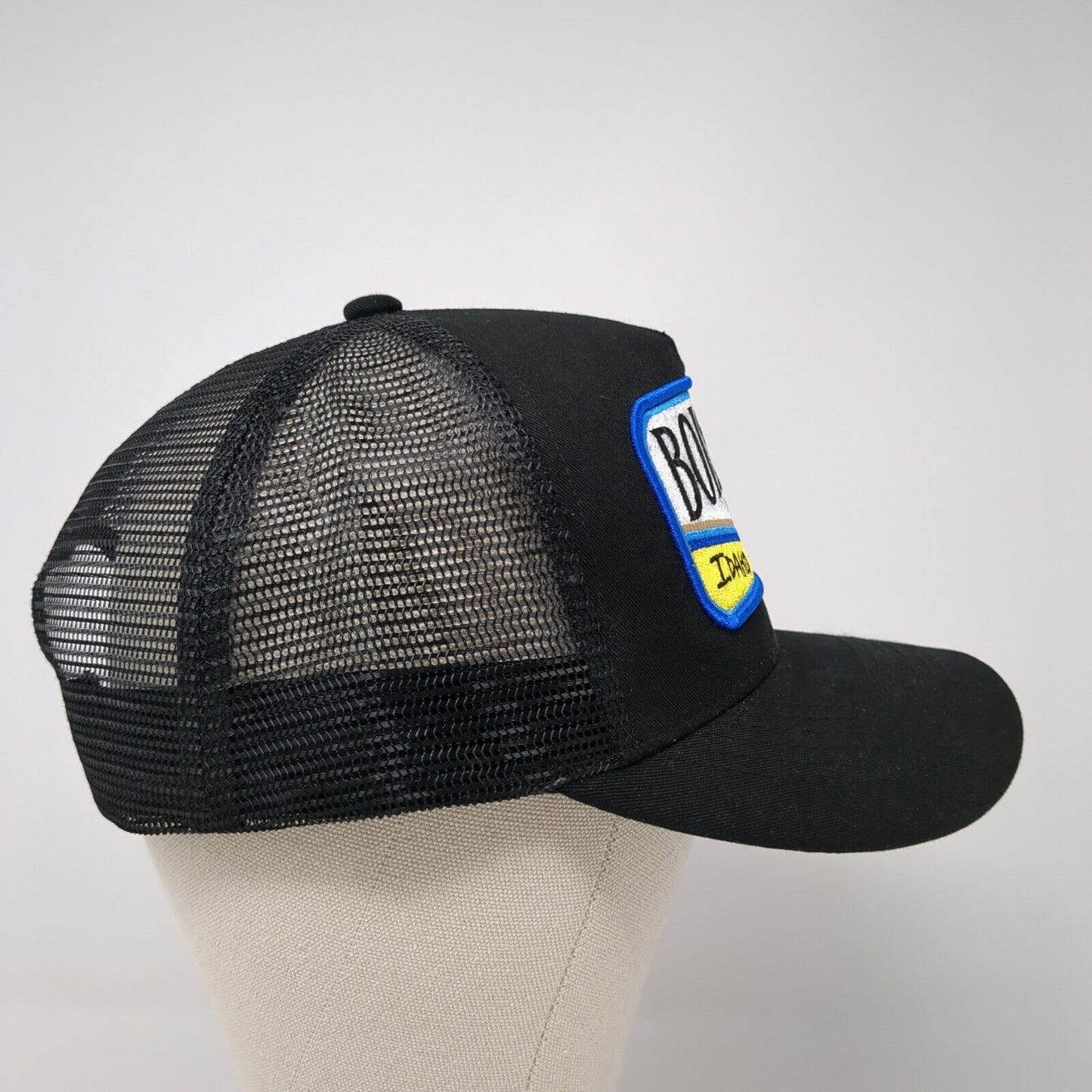 Boise Idaho Patch Snapback Mesh Back Trucker Hat Black One Size Solid