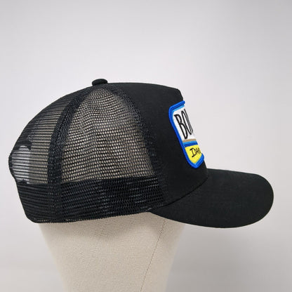 Boise Idaho Patch Snapback Mesh Back Trucker Hat Black One Size Solid