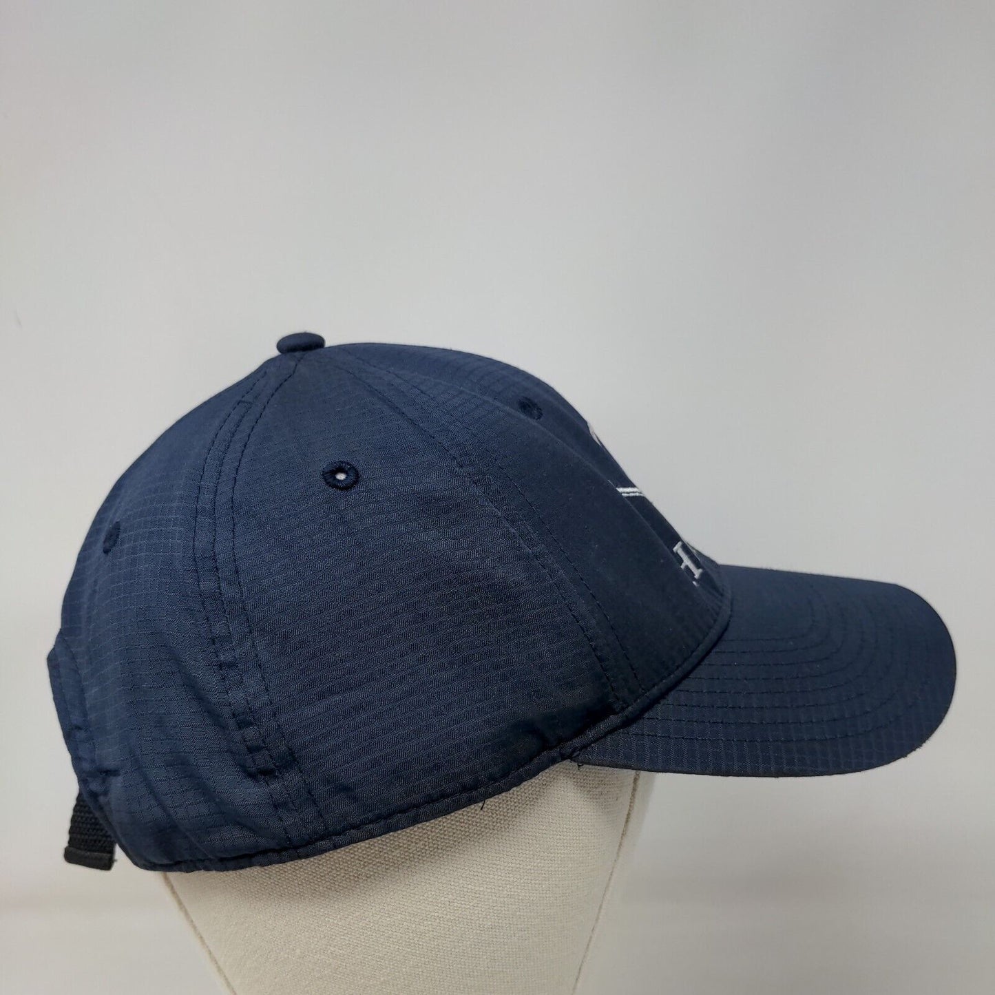 Hunter French Horn Slideback Hat Blue One Size Embroidered Adjustable