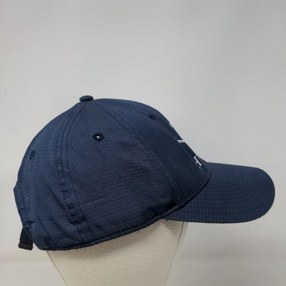 Hunter French Horn Slideback Hat Blue One Size Embroidered Adjustable