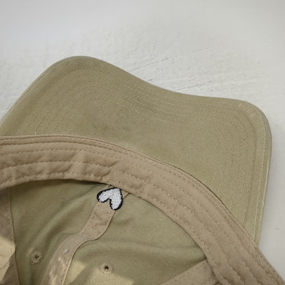 Otto Baseball Cap Beige One Size Heart Love Her But Leave Wild Embroidered Hat